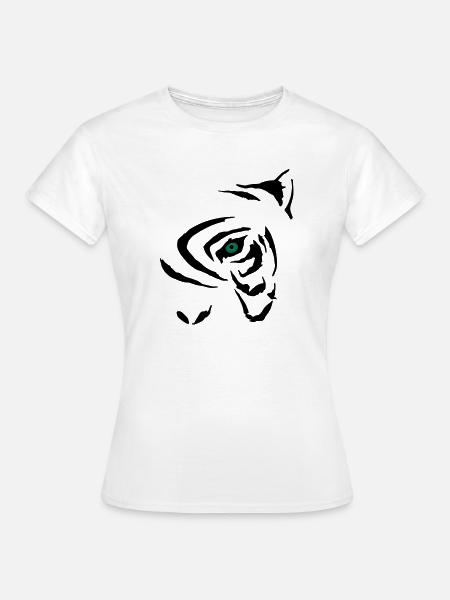 Tribal Tiger 2 - Frauen T-Shirt - Weiß