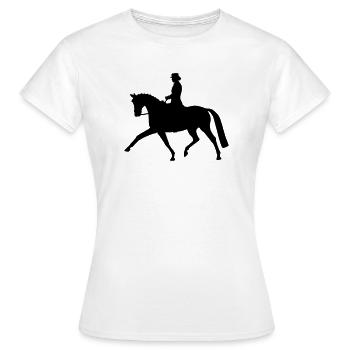 Dressage Lady - Women's T-Shirt - white - Front - AI Model Female 172 dark (172cm)