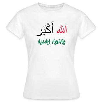 Allah Akbar - Women's T-Shirt - white - Front - AI Model Female 172 dark (172cm)