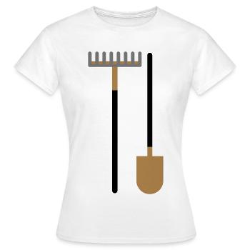 garden devices - Women's T-Shirt - white - Front - AI Model Female 172 dark (172cm)