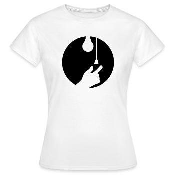 de la lumière - T-shirt Femme - blanc - Devant - AI Model Female 172 dark (172cm)