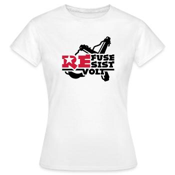 rebel - Women's T-Shirt - white - Front - AI Model Female 172 dark (172cm)