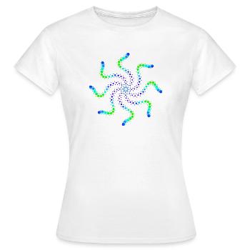 Psychedelisch - Frauen T-Shirt - Weiß - Vorne - AI Model Female 172 dark (172cm)