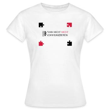 communication watzlawick - T-shirt Femme - blanc - Devant - AI Model Female 172 dark (172cm)