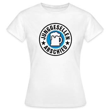 Adieu Bachelor - T-shirt Femme - blanc - Devant - AI Model Female 172 dark (172cm)