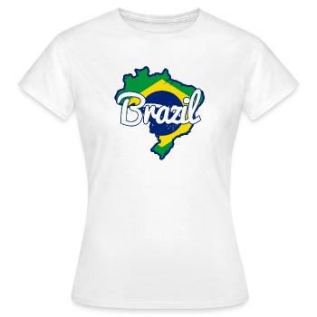 Brazil Brasilien Rio Lateinamerika Südamerika - Frauen T-Shirt - Weiß - Vorne - AI Model Female 172 dark (172cm)