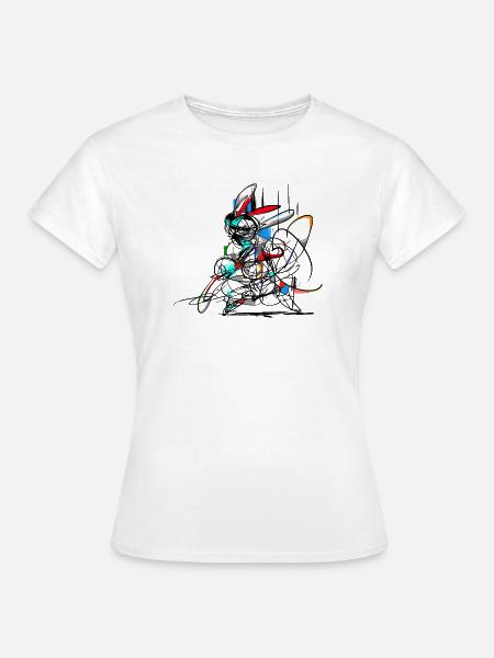 Osterhase/ Abstrakt - Frauen T-Shirt - Weiß