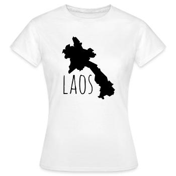 Laos - Frauen T-Shirt - Weiß - Vorne - AI Model Female 172 dark (172cm)