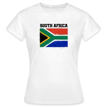 Afrique du Sud - T-shirt Femme - blanc - Devant - AI Model Female 172 dark (172cm)