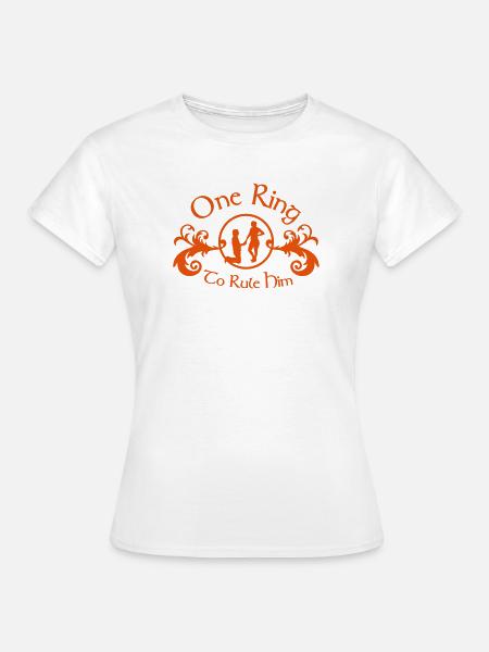 one ring to rule him - Frauen T-Shirt - Weiß