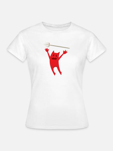 Frecher Teufel - Frauen T-Shirt - Weiß