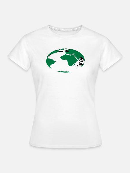 Erde - Frauen T-Shirt - Weiß