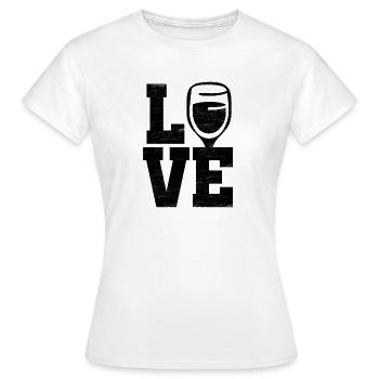 Vin d'amour - T-shirt Femme - blanc - Devant - AI Model Female 172 dark (172cm)