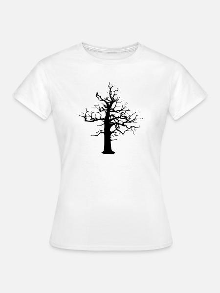 Wald-Rückfall - Frauen T-Shirt - Weiß