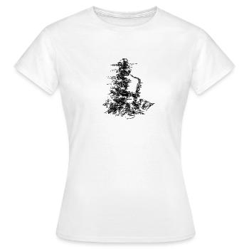 jazz - T-shirt Femme - blanc - Devant - AI Model Female 172 dark (172cm)