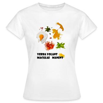 taches - T-shirt Femme - blanc - Devant - AI Model Female 172 dark (172cm)