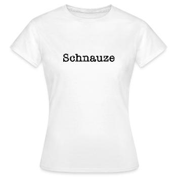 Schnauze Halts Maul - Frauen T-Shirt - Weiß - Vorne - AI Model Female 172 dark (172cm)