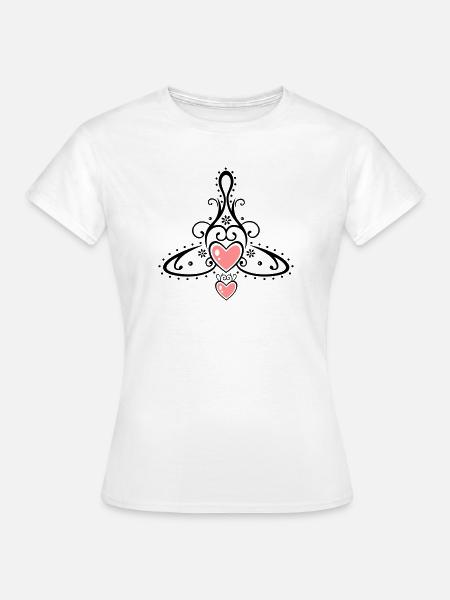 Keltisches Symbol, Mutter mit zwei Kindern. - T-shirt dam - vit