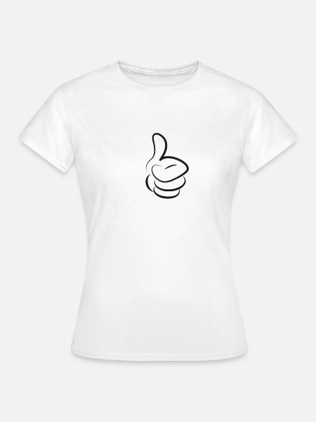 Daumen hoch! - Frauen T-Shirt - Weiß