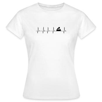 Zug - Frauen T-Shirt - Weiß - Vorne - AI Model Female 172 dark (172cm)