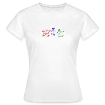 Mein ABC - Frauen T-Shirt - Weiß - Vorne - AI Model Female 172 dark (172cm)