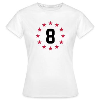 Achten Geburtstag - Frauen T-Shirt - Weiß - Vorne - AI Model Female 172 dark (172cm)