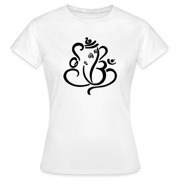 Ganesha - Frauen T-Shirt - Weiß - Vorne - AI Model Female 172 dark (172cm)
