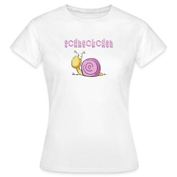 Lustige Scheckchen Schnecke I Comic - Frauen T-Shirt - Weiß - Vorne - AI Model Female 172 dark (172cm)