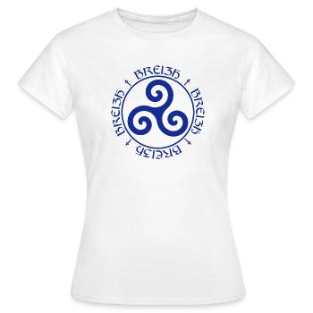 Bretagne ! - T-shirt Femme - blanc - Devant - AI Model Female 172 dark (172cm)