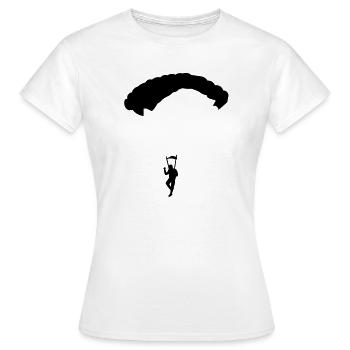 Fallschirm - Frauen T-Shirt - Weiß - Vorne - AI Model Female 172 dark (172cm)