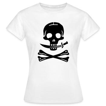 Pirate - pirates - T-shirt Femme - blanc - Devant - AI Model Female 172 dark (172cm)