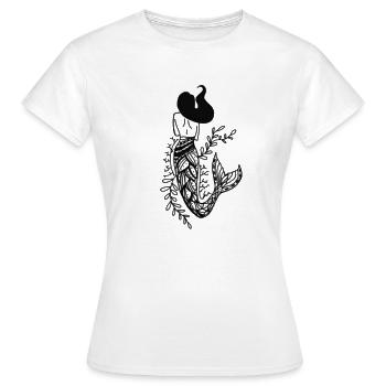Sirène Sirène - T-shirt Femme - blanc - Devant - AI Model Female 172 dark (172cm)