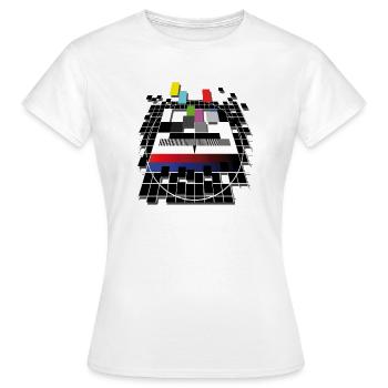 TV screen - T-shirt Femme - blanc - Devant - AI Model Female 172 dark (172cm)