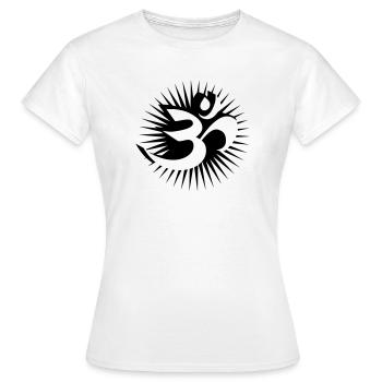 Om - T-shirt Femme - blanc - Devant - AI Model Female 172 dark (172cm)