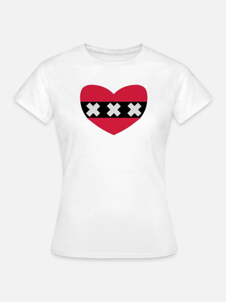 ich liebe Amsterdam - Frauen T-Shirt - Weiß