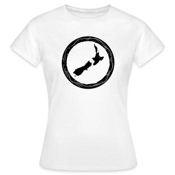 new zealand - T-shirt Femme - blanc - Devant - AI Model Female 172 dark (172cm)
