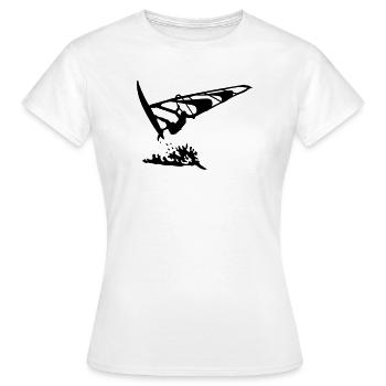 Windsurfing - Frauen T-Shirt - Weiß - Vorne - AI Model Female 172 dark (172cm)