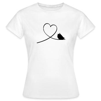 Oiseau - T-shirt Femme - blanc - Devant - AI Model Female 172 dark (172cm)