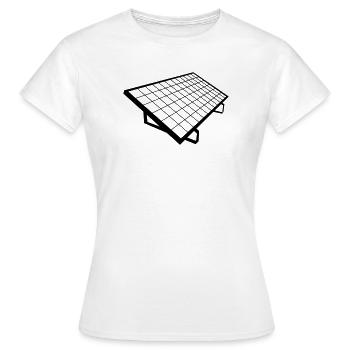 panneau solaire Système solaire - T-shirt Femme - blanc - Devant - AI Model Female 172 dark (172cm)