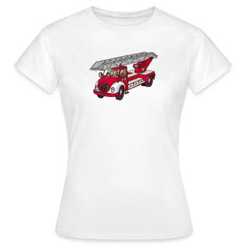 Platine DL échelle 23 - T-shirt Femme - blanc - Devant - AI Model Female 172 dark (172cm)