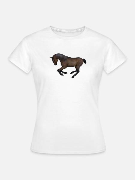 Pferd - Frauen T-Shirt - Weiß
