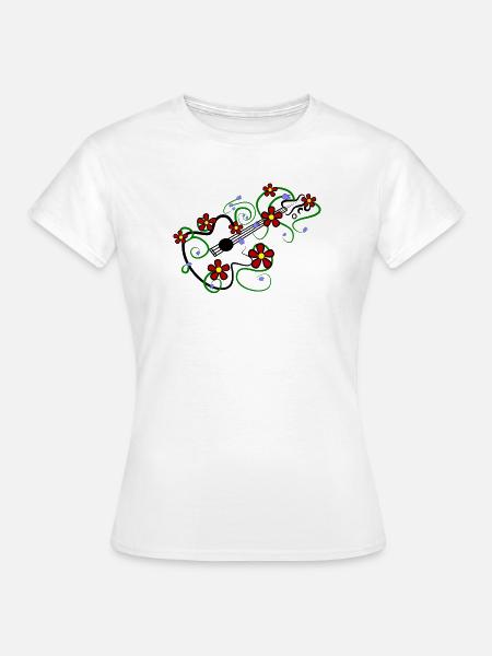 Gitarre - Frauen T-Shirt - Weiß