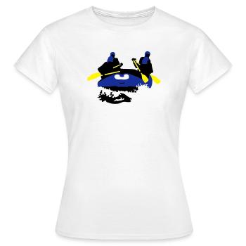 Rafting - Frauen T-Shirt - Weiß - Vorne - AI Model Female 172 dark (172cm)