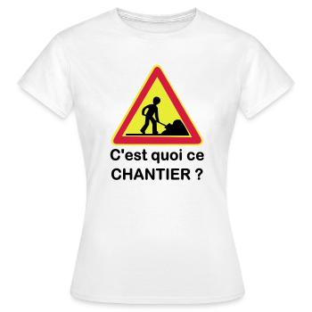 Was ist diese Seite? - Frauen T-Shirt - Weiß - Vorne - AI Model Female 172 dark (172cm)