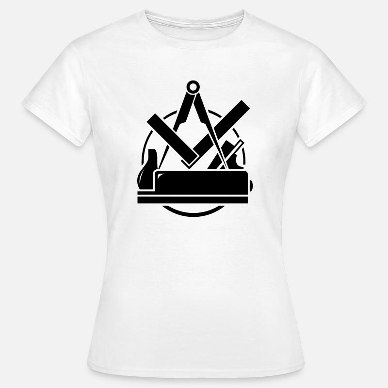 Carpenter emblem, Carpenter Logo - Women's T-Shirt - white