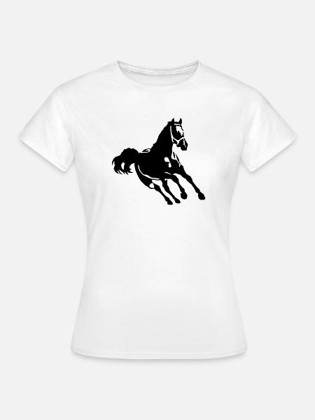 Pferd - Frauen T-Shirt - Weiß
