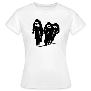 Cycling track - Women's T-Shirt - white - Front - AI Model Female 172 dark (172cm)