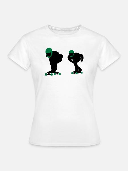 Longboard - Frauen T-Shirt - Weiß