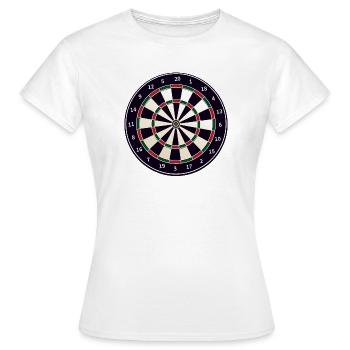 Fléchettes Fléchettes 180 Flèches Flèches Sports Gambling Vate - T-shirt Femme - blanc - Devant - AI Model Female 172 dark (172cm)