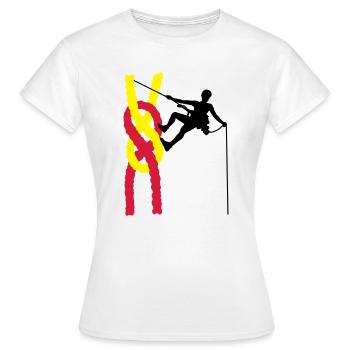 climbing - Frauen T-Shirt - Weiß - Vorne - AI Model Female 172 dark (172cm)
